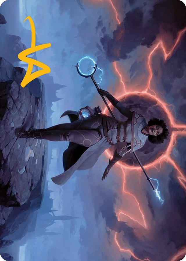 Rona, Herald of Invasion Art Card (Gold-Stamped Signature) #16 S - Art Series: March of the Machine Pokemon card