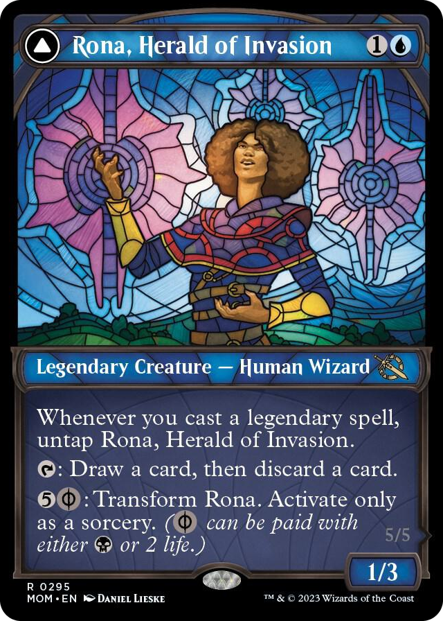 Rona, Herald of Invasion (Showcase) #295 R - March of the Machine Pokemon card