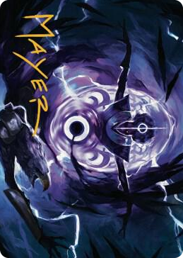 0016 Rona's Vortex Art Card (Gold-Stamped Signature) S Art Series: Dominaria United