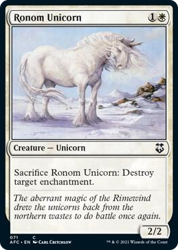 0071 Ronom Unicorn C Commander: Adventures in the Forgotten Realms