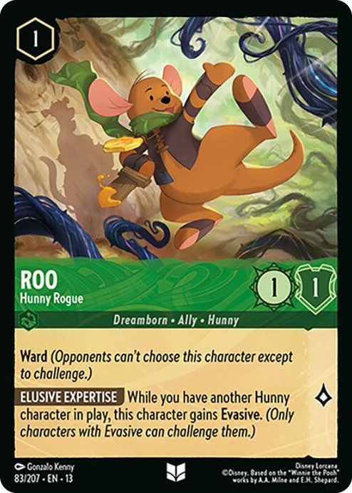 0083 Roo - Hunny Rogue Uncommon Attack of the Vine!
