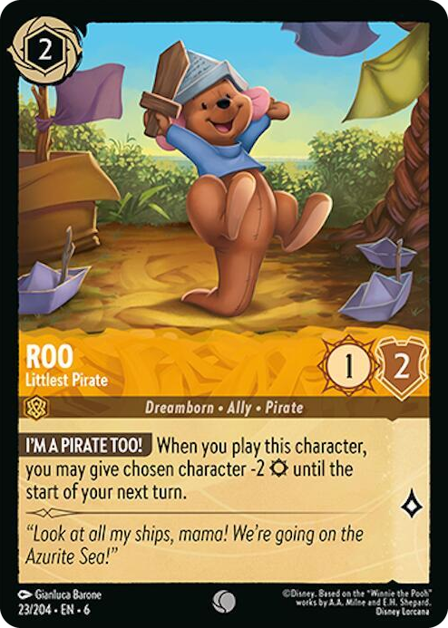 0023 Roo - Littlest Pirate Common Azurite Sea