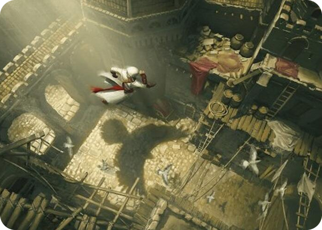 0020 Rooftop Bypass Art Card S Art Series: Universes Beyond: Assassin's Creed