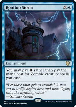 0103 Rooftop Storm R Commander: Innistrad: Midnight Hunt