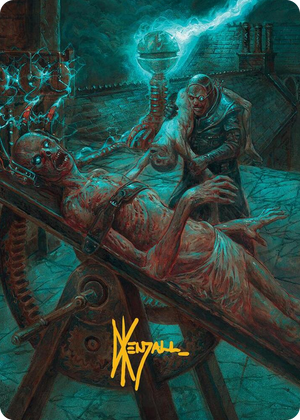0008 Rooftop Storm Art Card (Gold-Stamped Signature) S Art Series: Innistrad Remastered
