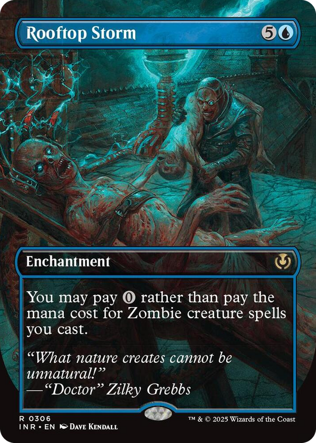 0306 Rooftop Storm (Borderless) R Innistrad Remastered