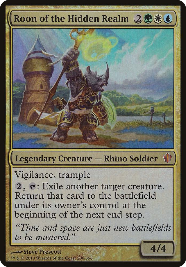 0206 Roon of the Hidden Realm (Commander 2013) S Oversize Cards