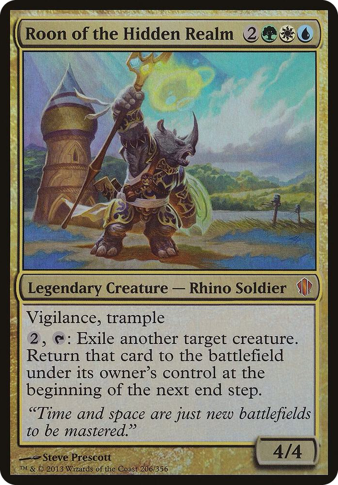 Roon of the Hidden Realm (Commander 2013) #206 S - Oversize Cards Pokemon card