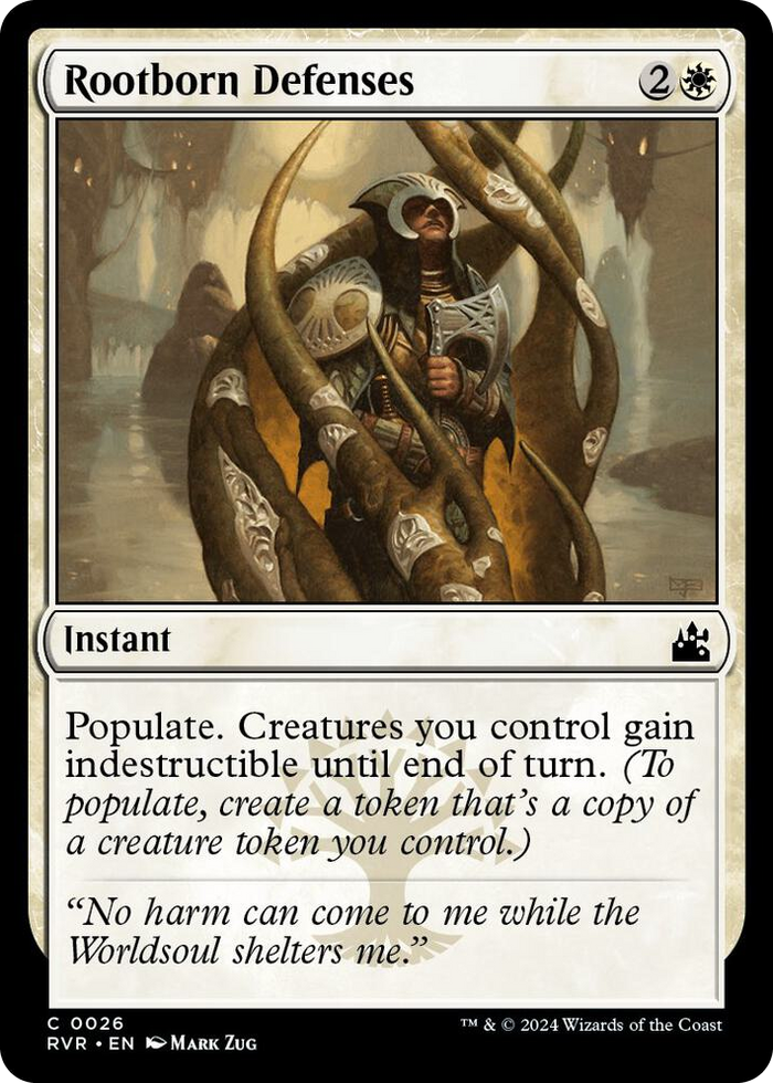 Rootborn Defenses #26 C - Ravnica Remastered Pokemon card
