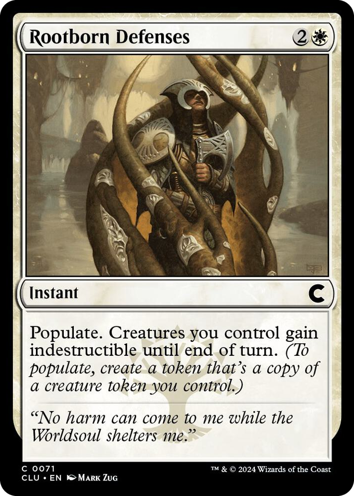 0071 Rootborn Defenses C Ravnica: Clue Edition
