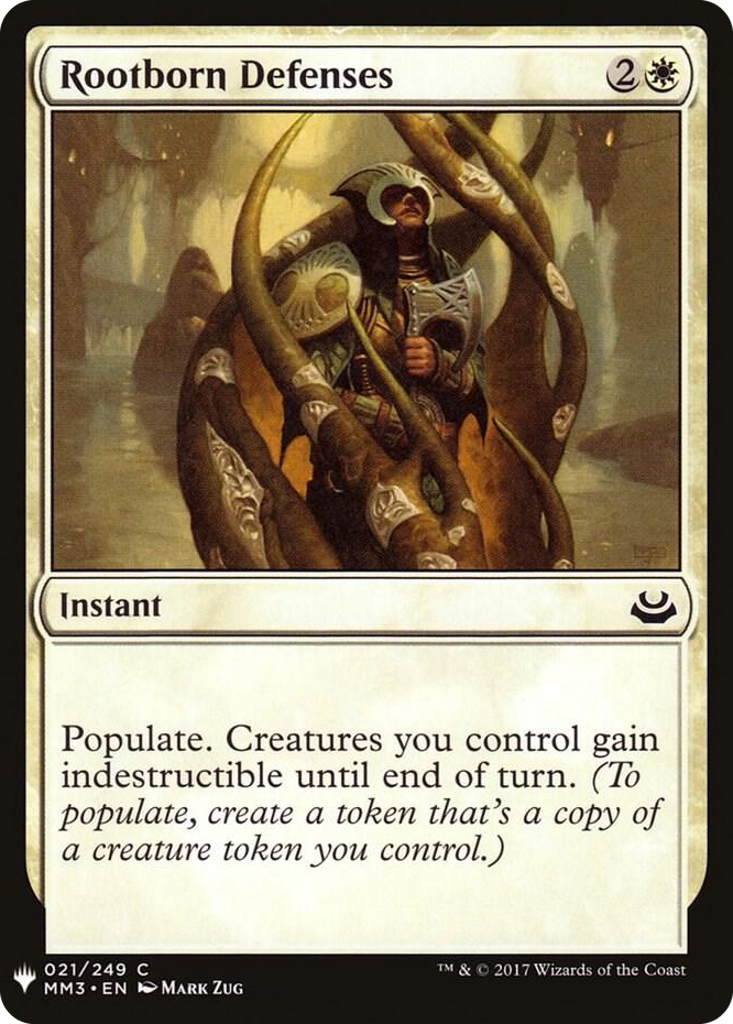 Rootborn Defenses (MM3) #21 C - The List Reprints Pokemon card
