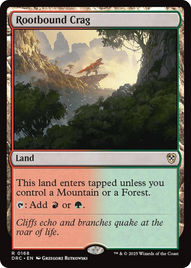 0168 Rootbound Crag R Commander: Aetherdrift