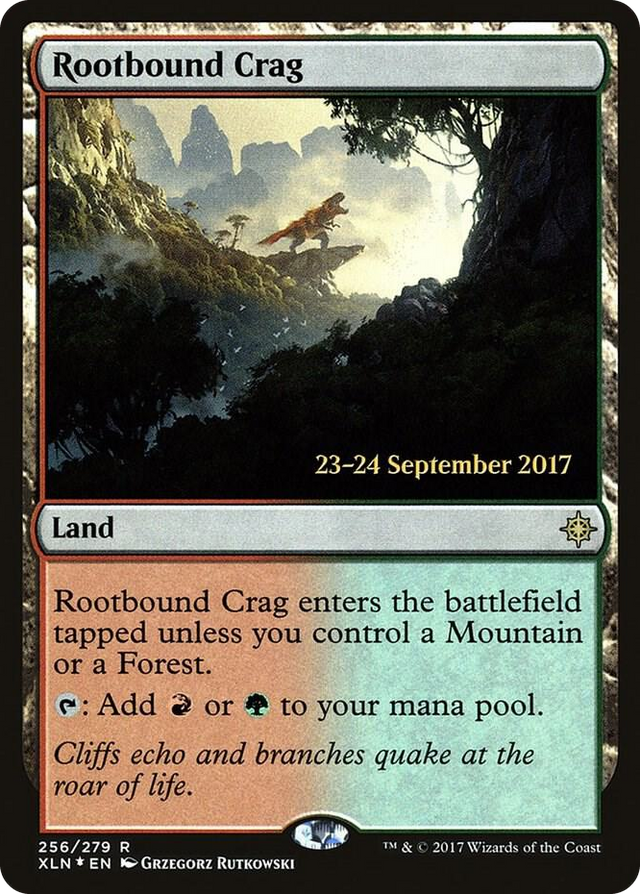 0256 Rootbound Crag R Prerelease Cards