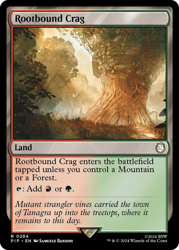 0284 Rootbound Crag R Universes Beyond: Fallout