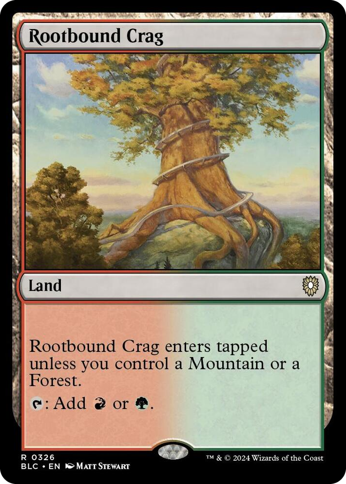 0326 Rootbound Crag R Commander: Bloomburrow