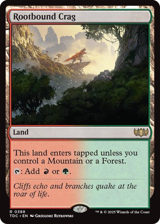 0388 Rootbound Crag R Commander: Tarkir: Dragonstorm