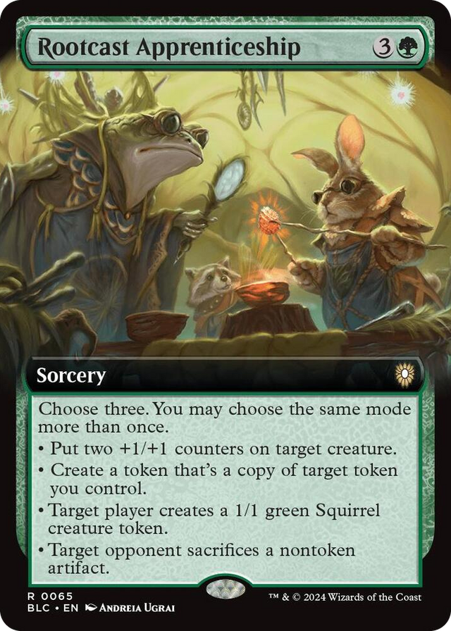 0065 Rootcast Apprenticeship (Extended Art) R Commander: Bloomburrow
