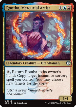0329 Rootha, Mercurial Artist U Commander: Secrets of Strixhaven