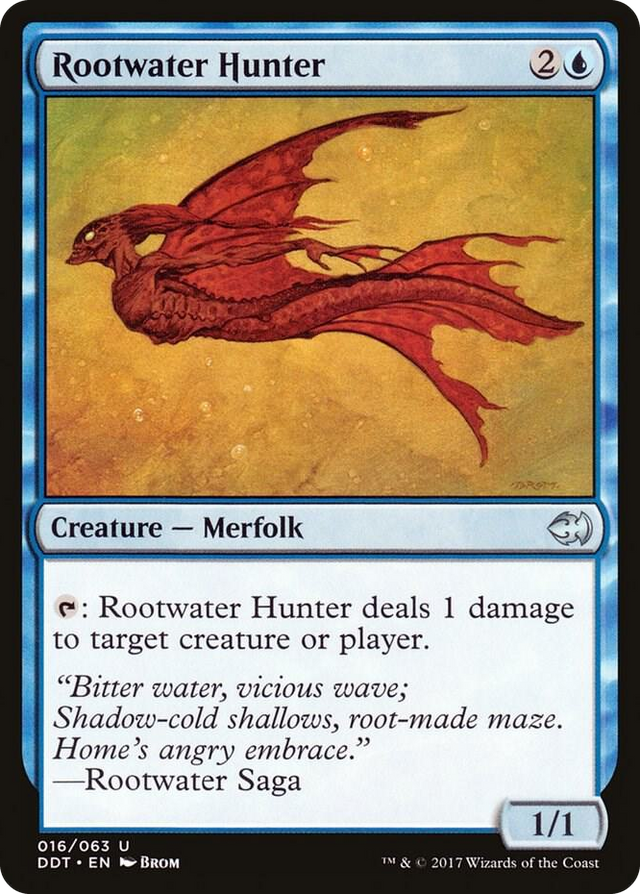 0016 Rootwater Hunter U Duel Decks: Merfolk vs. Goblins