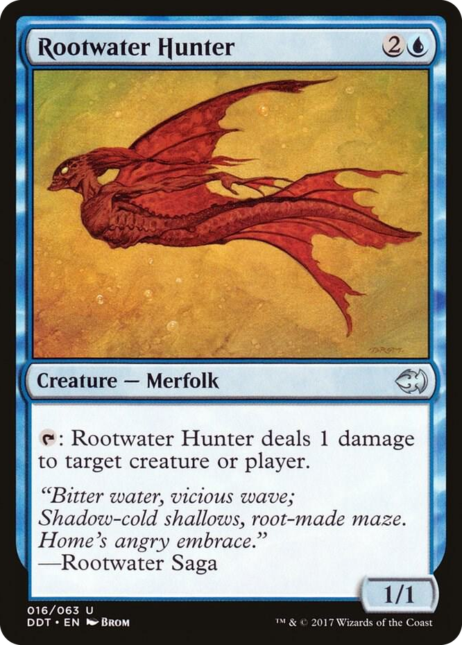 0016 Rootwater Hunter U Duel Decks: Merfolk vs. Goblins