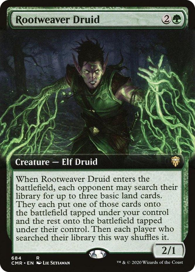 0684 Rootweaver Druid (Extended Art) R Commander Legends