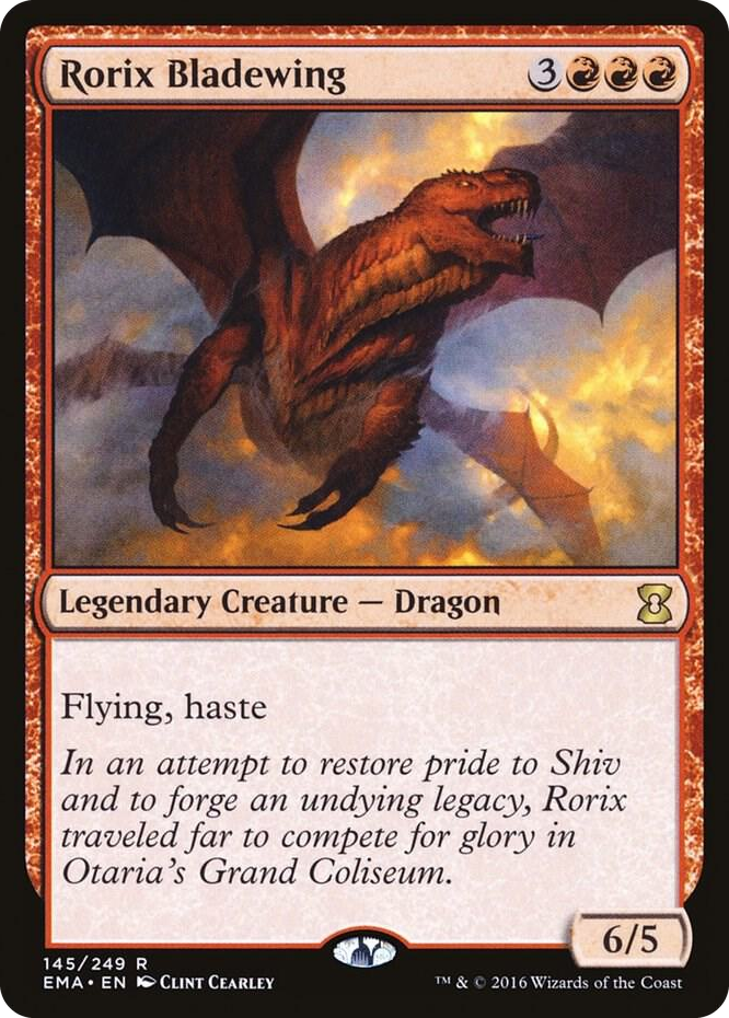 Rorix Bladewing #145 R - Eternal Masters Pokemon card