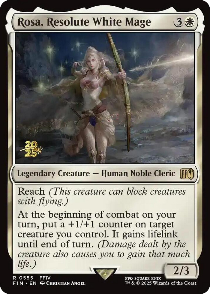 Rosa, Resolute White Mage #555 R - Prerelease Cards Pokemon card