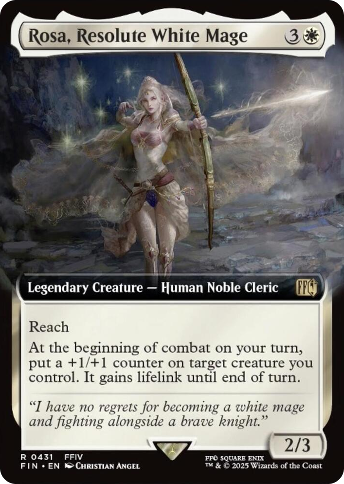 0431 Rosa, Resolute White Mage (Extended Art) R FINAL FANTASY