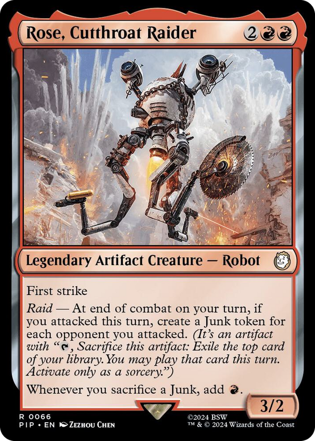 0066 Rose, Cutthroat Raider R Universes Beyond: Fallout
