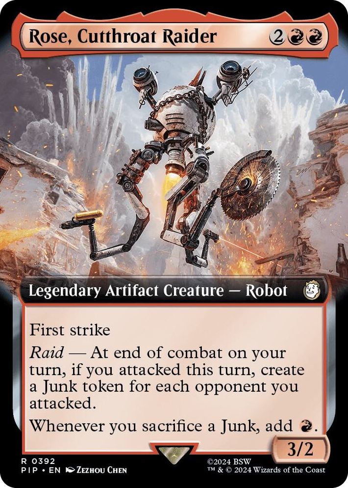 0392 Rose, Cutthroat Raider (Extended Art) R Universes Beyond: Fallout