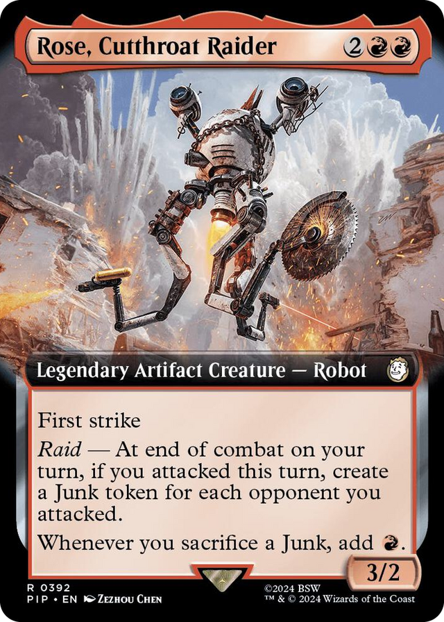 0392 Rose, Cutthroat Raider (Extended Art) R Universes Beyond: Fallout