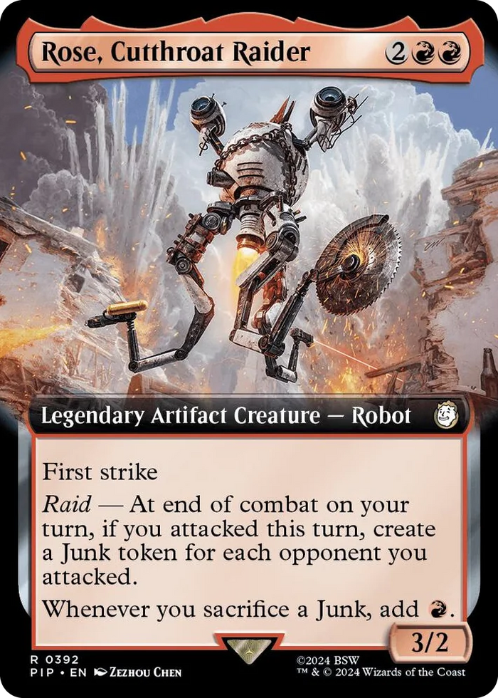 0392 Rose, Cutthroat Raider (Extended Art) R Universes Beyond: Fallout