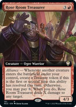 0151 Rose Room Treasurer (Extended Art) R Commander: Streets of New Capenna