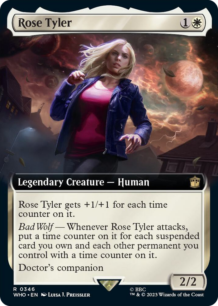 Rose Tyler (Extended Art) #346 R - Universes Beyond: Doctor Who Pokemon card