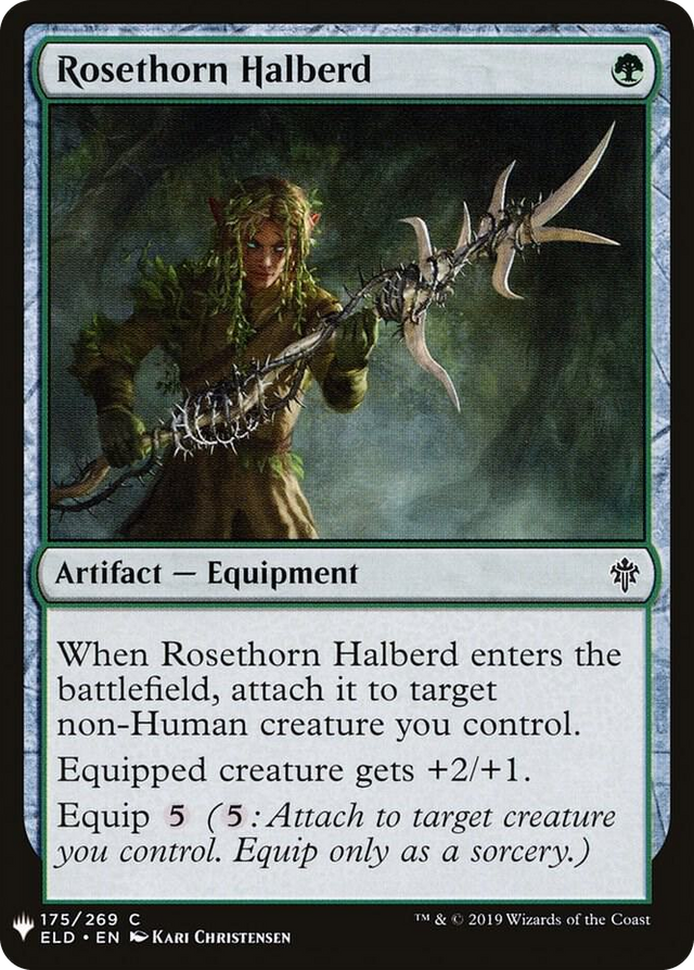 0175 Rosethorn Halberd C The List Reprints