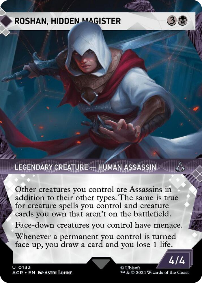 Roshan, Hidden Magister (Showcase) #133 U - Universes Beyond: Assassin's Creed Pokemon card