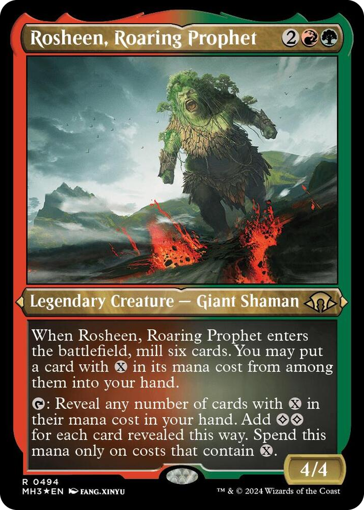 0494 Rosheen, Roaring Prophet (Foil Etched) R Modern Horizons 3