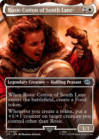 Rosie Cotton of South Lane (Borderless) #440 U - Universes Beyond: The Lord of the Rings: Tales of Middle-earth Pokemon card