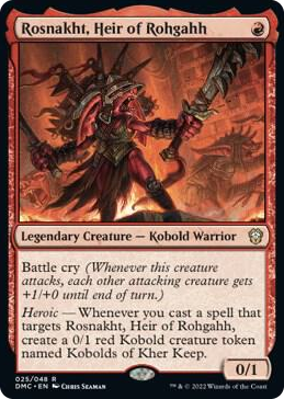 0025 Rosnakht, Heir of Rohgahh R Commander: Dominaria United