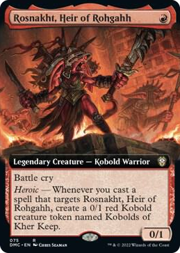 0075 Rosnakht, Heir of Rohgahh (Extended Art) R Commander: Dominaria United
