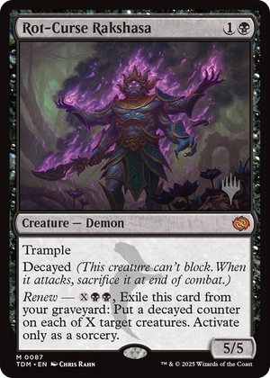 0087 Rot-Curse Rakshasa M Promo Pack: Tarkir: Dragonstorm
