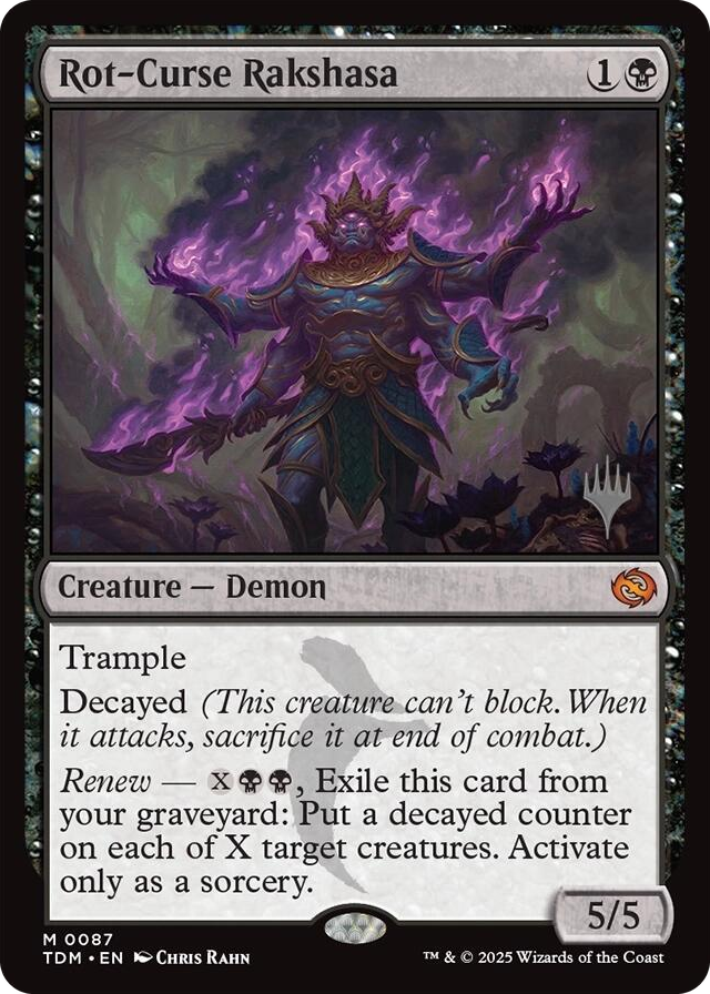 Rot-Curse Rakshasa #87 M - Promo Pack: Tarkir: Dragonstorm Pokemon card