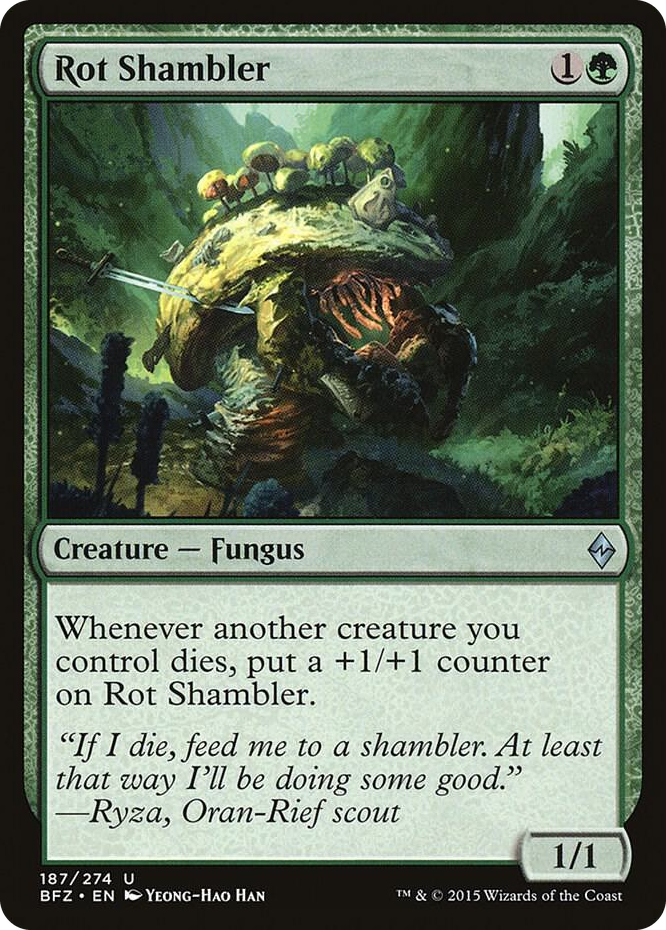 Rot Shambler #187 U - Battle for Zendikar Pokemon card
