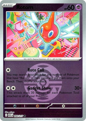 0092 Rotom (Dusk Ball) Common Ascended Heroes