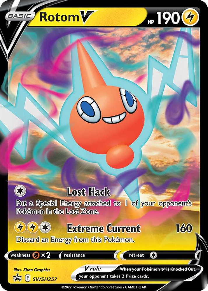 0257 Rotom V - SWSH257 Promo Sword & Shield Promo Cards