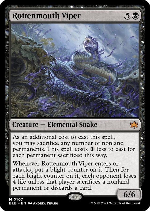 0107 Rottenmouth Viper M Bloomburrow