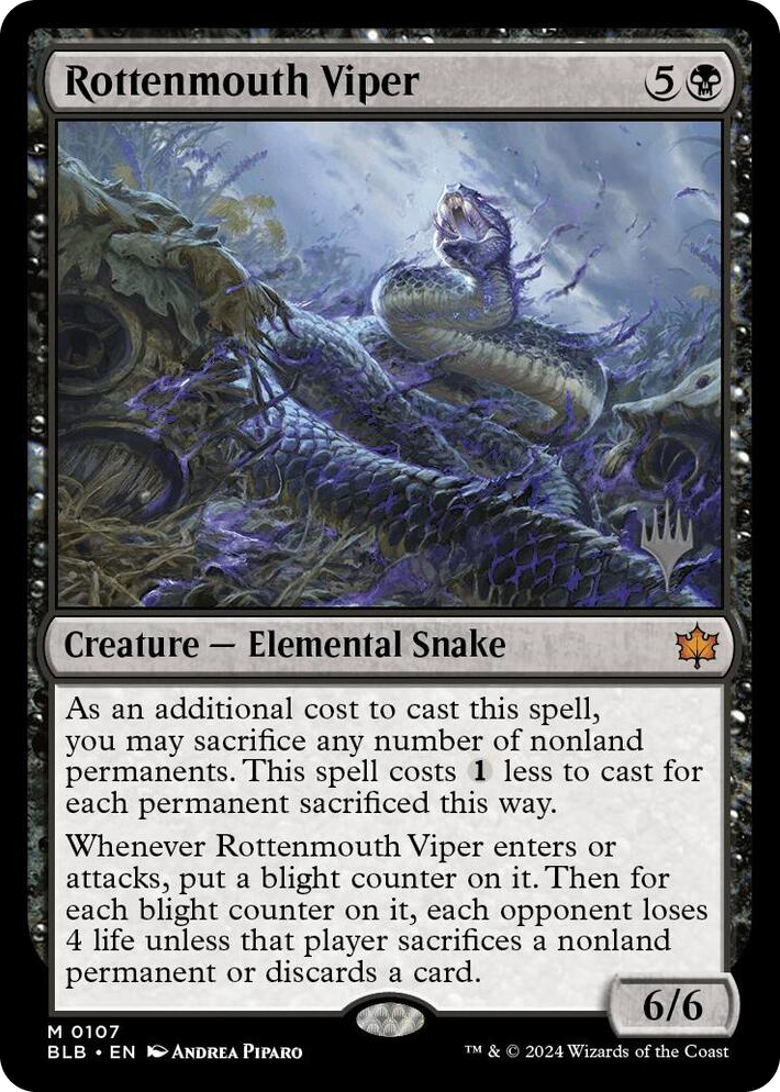 0107 Rottenmouth Viper M Promo Pack: Bloomburrow