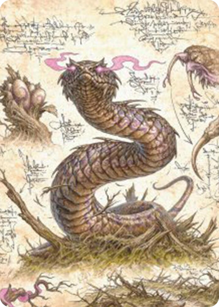 0036 Rottenmouth Viper Art Card S Art Series: Bloomburrow