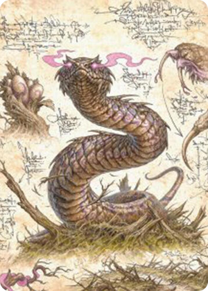 0036 Rottenmouth Viper Art Card S Art Series: Bloomburrow