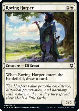 Roving Harper #40 C - Commander Legends: Battle for Baldur's Gate Pokemon card